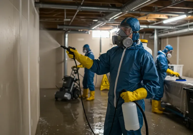 Basement Sanitization and Antimicrobial Treatment process in Corry, PA